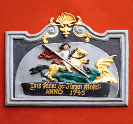 Relief des ehem. St. Jürgen Klosters Stralsund