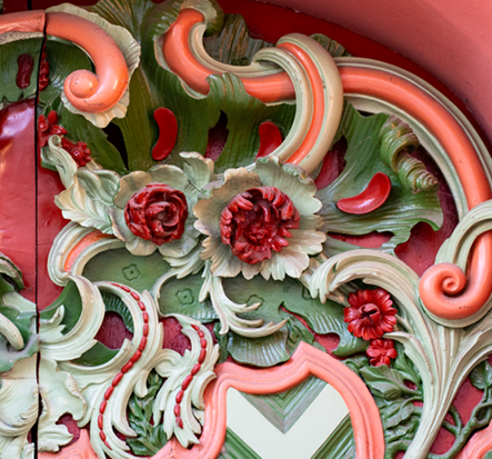 prunkvolle Haustür in Stralsund